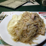 Traditional Pork & Sauerkraut meal.